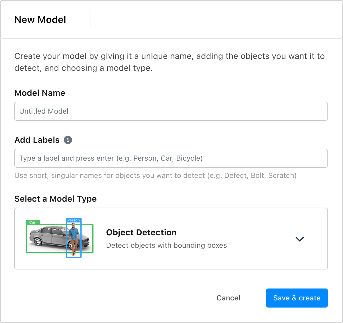 Matroid new model design.