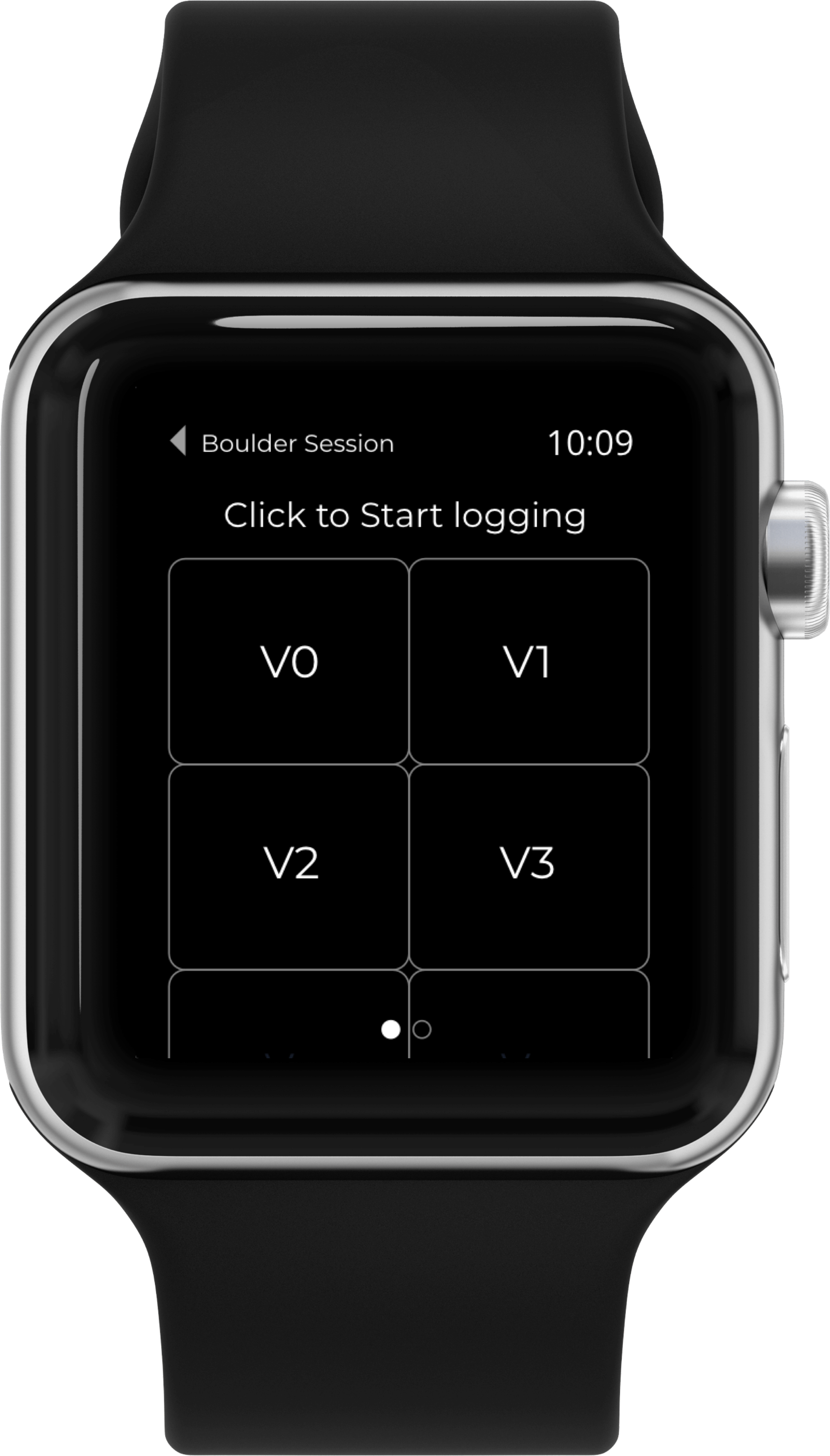 Climber wearable log session climbing grade design.