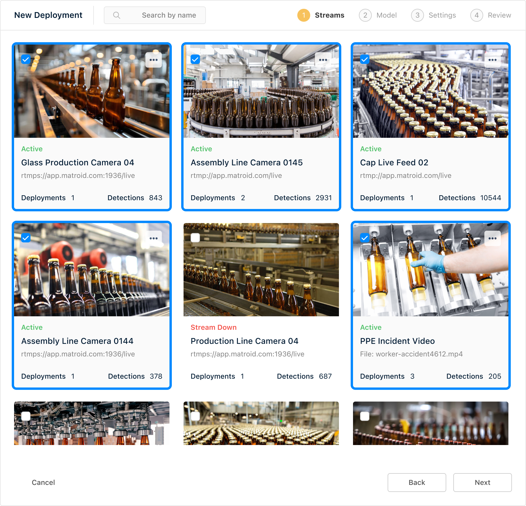 Matroid deployment design select.